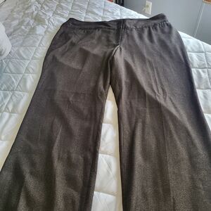 Lane Bryant Brown Glen Plaid Wide-Leg Pants